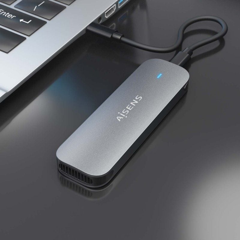 Aisens Asm2-006gry Caixa Externa para SSD M.2 SATA Asm2-006gry / USB 3.1 / sem Parafusos