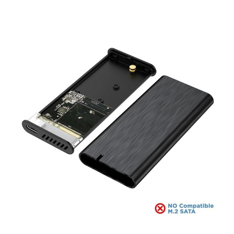 Aisens Asm2-008b Caixa Externa para SSD M.2 NVME / USB 3.1 Gen2 / sem Parafusos