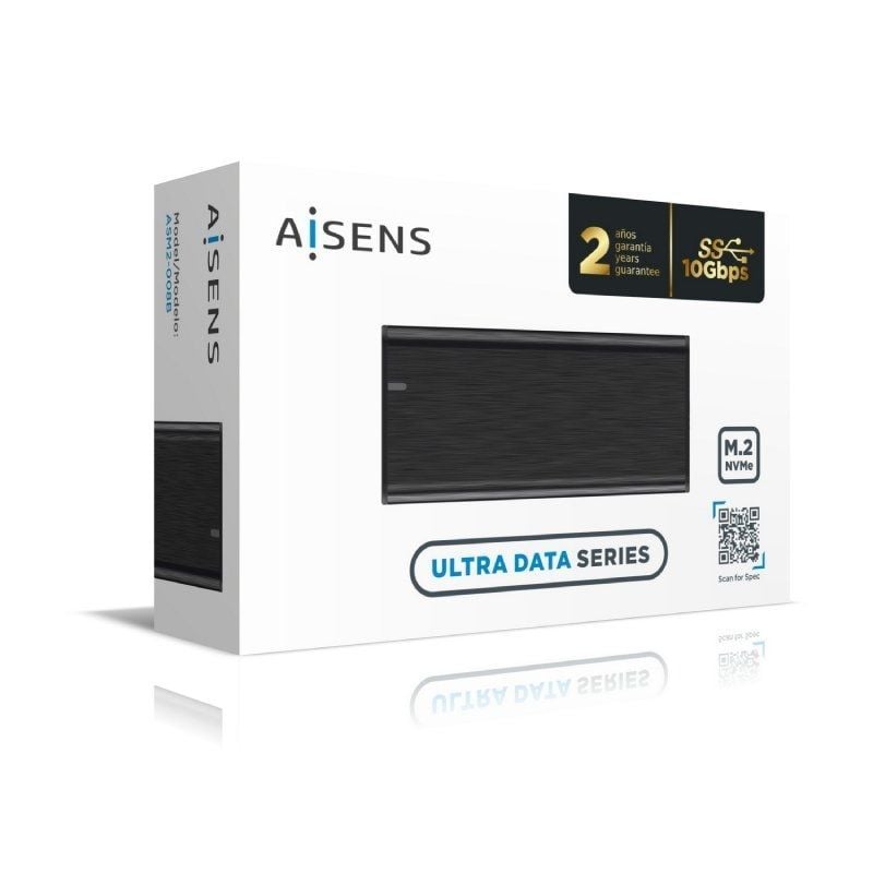 Aisens Asm2-008b Caixa Externa para SSD M.2 NVME / USB 3.1 Gen2 / sem Parafusos
