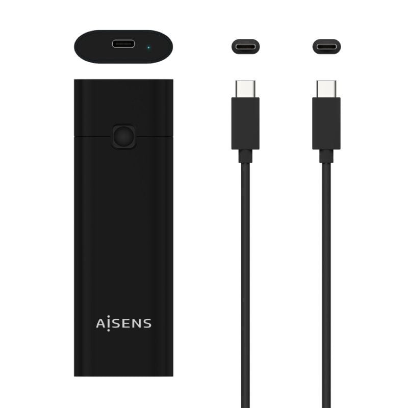 Aisens Asm2-020b Caixa Externa para SSD M.2 NVME / USB 3.1 Gen2 / sem Parafusos