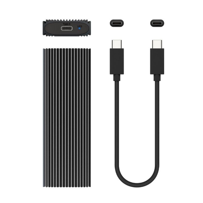 Aisens Asm2-023gr M.2 NVME Caixa Externa para SSD / USB 3.2 / sem Parafusos