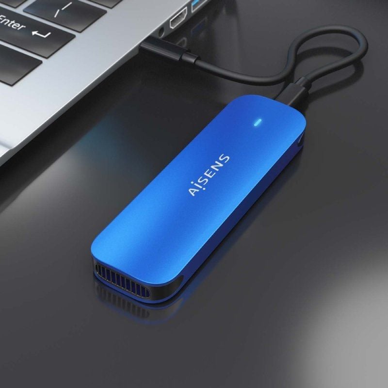 Aisens Asm2-026blu M.2 NVME Caixa Externa para SSD / USB 3.2 / sem Parafusos