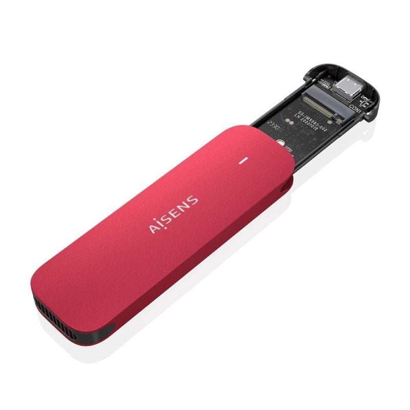 Aisens Asm2-027red Caixa Externa para SSD M.2 NVME / USB 3.2 / sem Parafusos