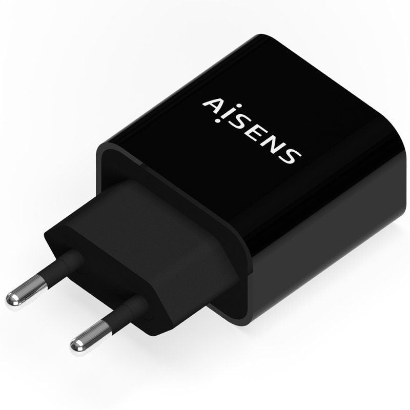 Carregador de Parede Aisens A110-0538 / 1xusb Type-c Pd3.0 / 20W / Preto