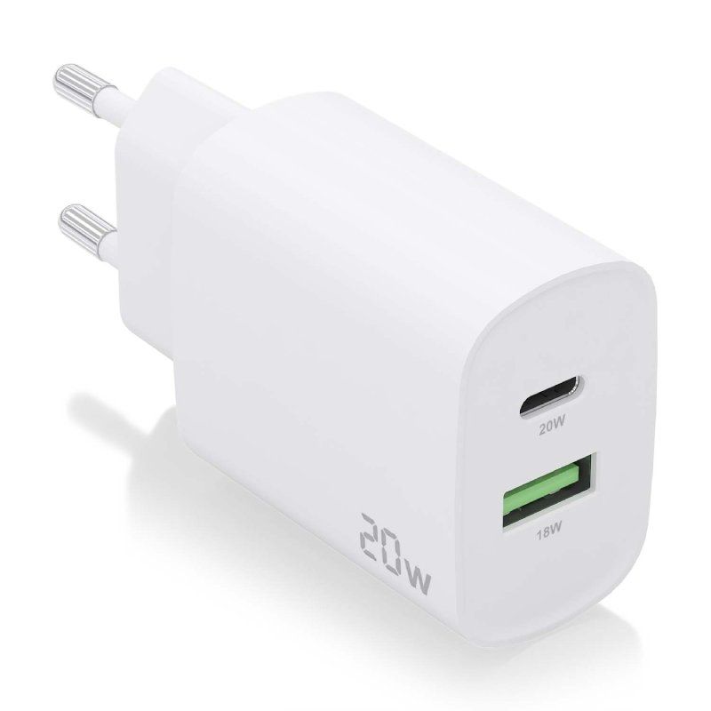 Carregador de Parede Aisens A110-0754 / 1xusb Type-c / 1xusb / 20W