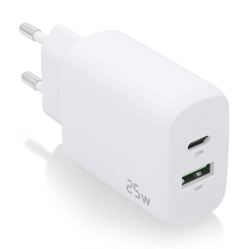 Carregador de Parede Aisens A110-0758 / 1xusb Type-c / 1xusb / 25W