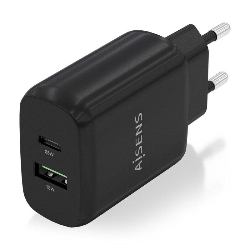 Carregador de Parede Aisens A110-0759 / 1xusb Type-c / 1xusb / 25W