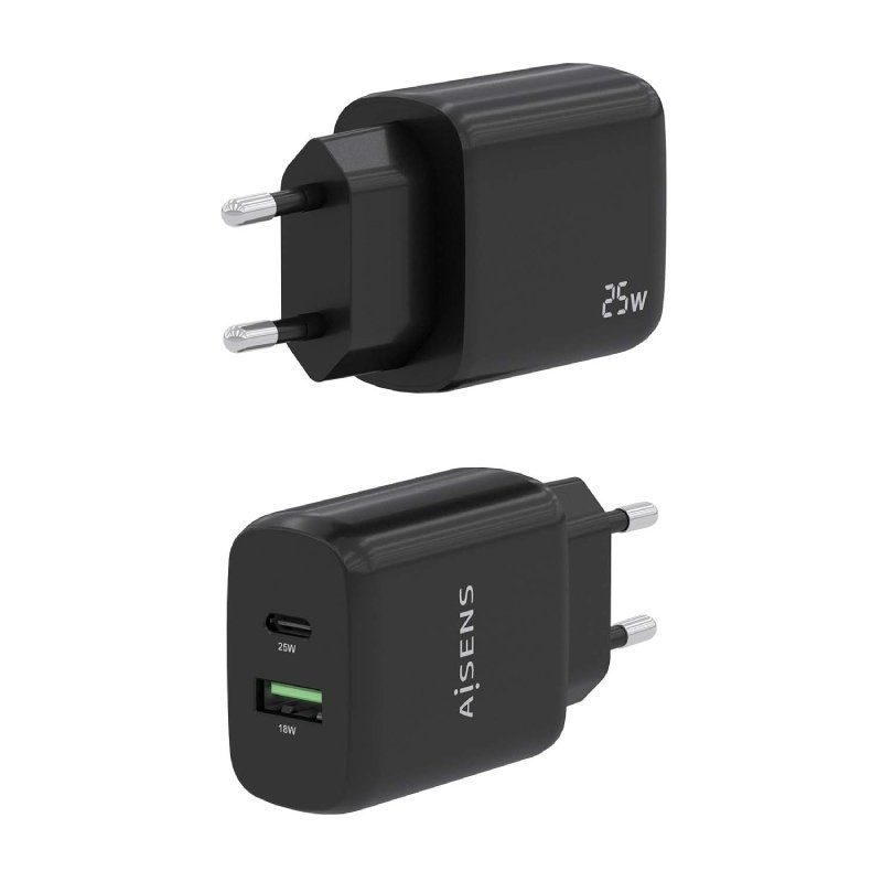 Carregador de Parede Aisens A110-0759 / 1xusb Type-c / 1xusb / 25W