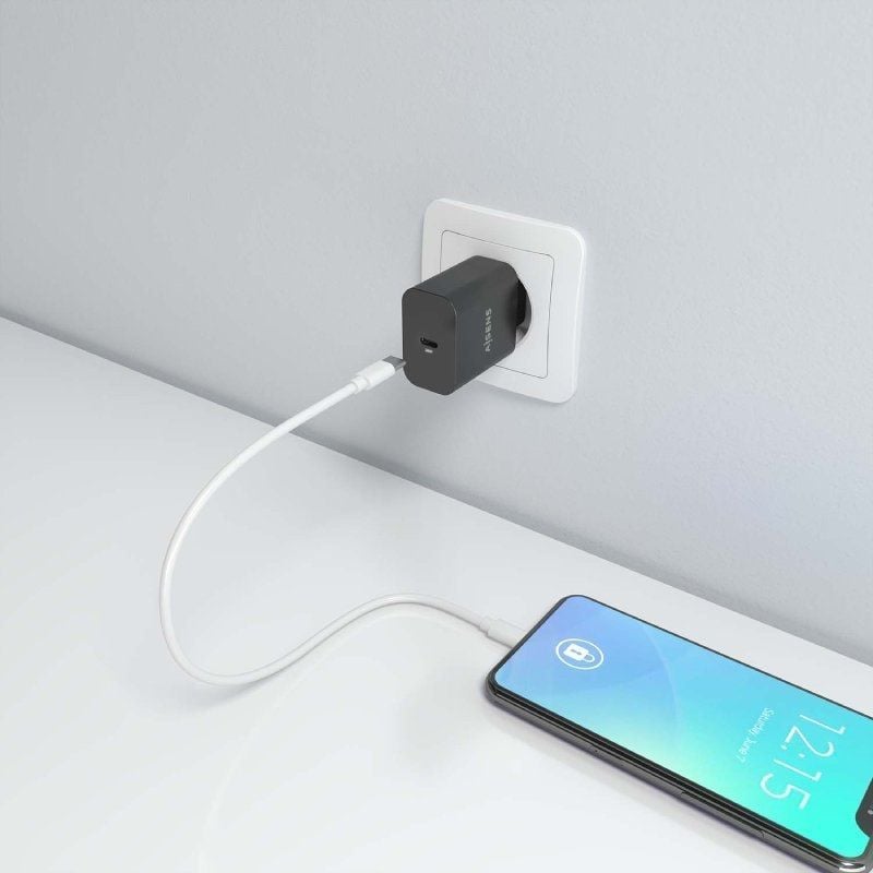 Carregador de Parede Aisens A110-0941 Gan / 1xusb Type-c / 30W / Preto