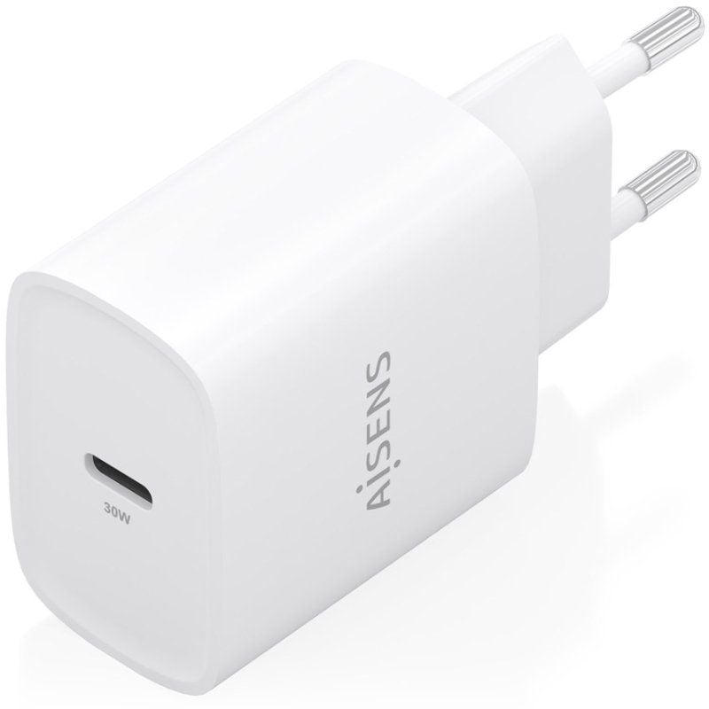 Carregador de Parede Aisens A110-0950 Gan / 1xusb Type-c / 30W / Branco