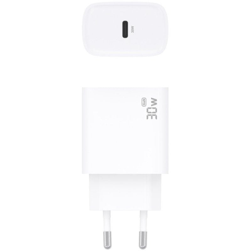Carregador de Parede Aisens A110-0950 Gan / 1xusb Type-c / 30W / Branco