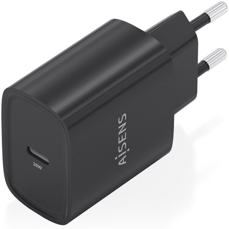 Carregador de Parede Aisens A110-0951 Gan / 1xusb Type-c / 30W / Preto