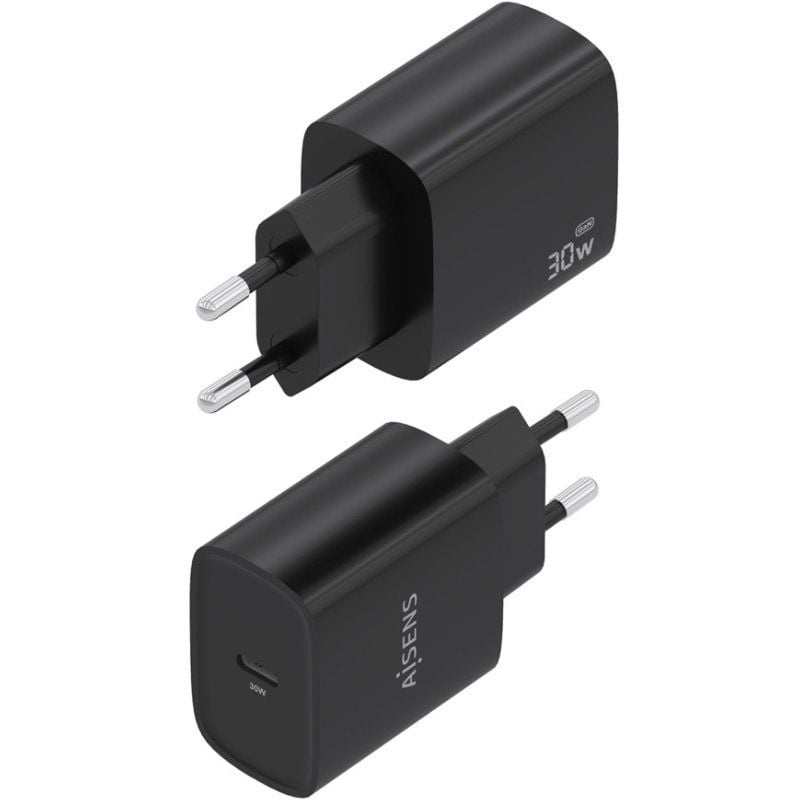 Carregador de Parede Aisens A110-0951 Gan / 1xusb Type-c / 30W / Preto