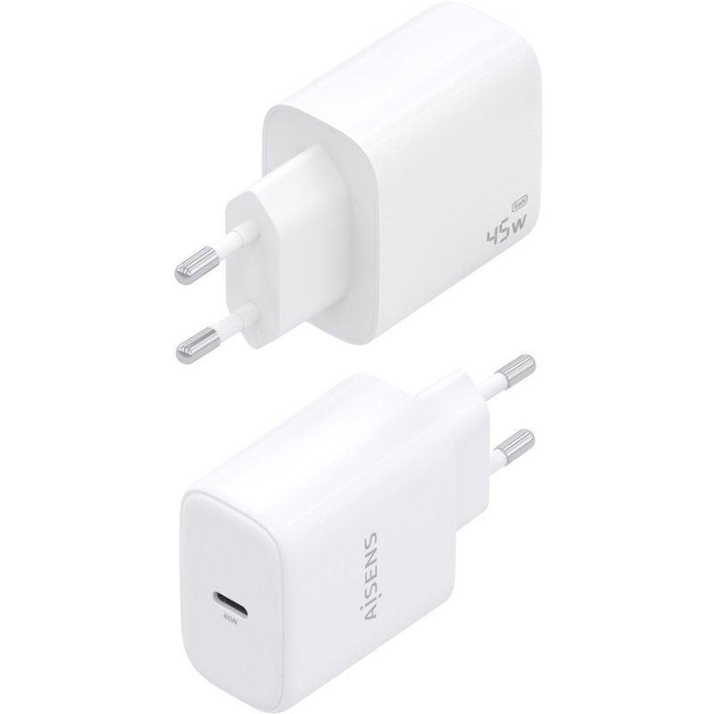 Carregador de Parede Aisens A110-0969 Gan A110-0969 / 1xusb Type-c / 45W / Branco