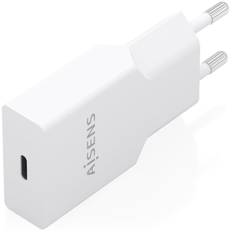 Carregador de Parede Aisens A110-0997 Gan / 1xusb Type-c / 20W / Branco