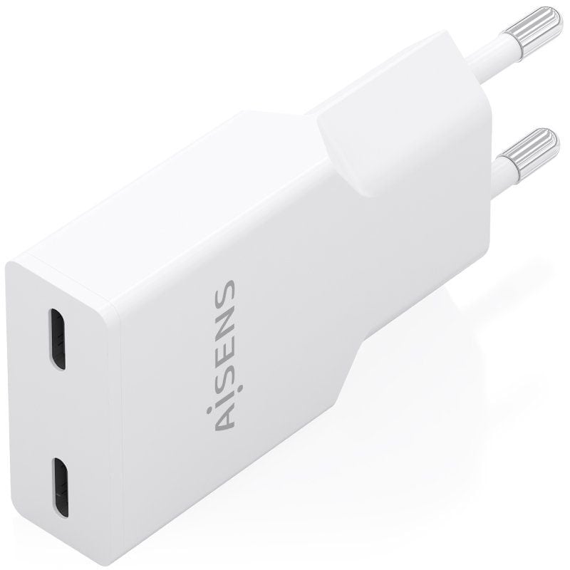 Carregador de Parede Aisens A110-1003 Gan / 2xusb Type-c / 30W / Branco