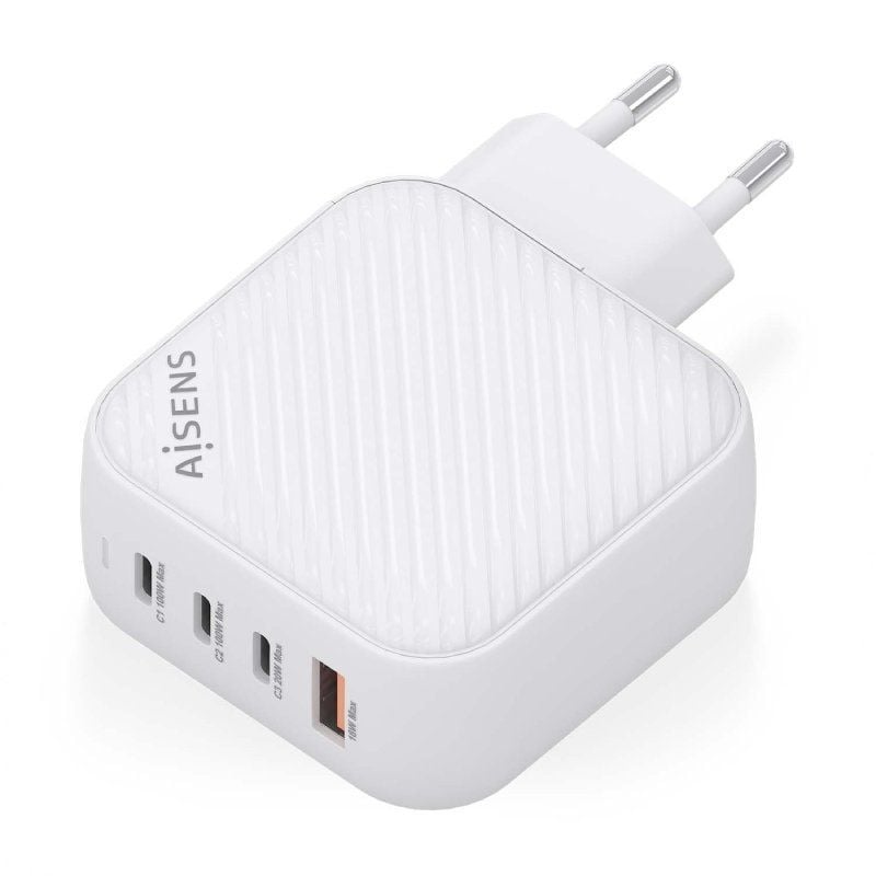 Carregador de Parede Gan Aisens Asch-100w4p028-w / 3xusb Type-c / 1x USB / 100W