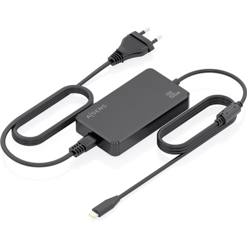 Carregador de Secretária Aisens Gan Asch-1pd100d070-bk / 1xusb Type-c / 100W