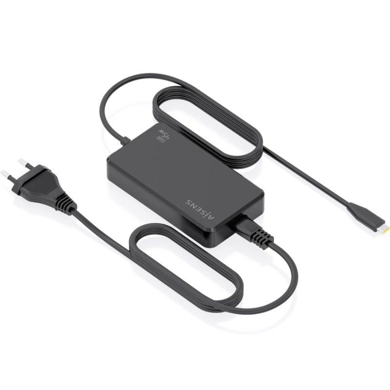 Carregador de Secretária Aisens Gan Asch-1pd45d067-bk / 1xusb Type-c / 45W