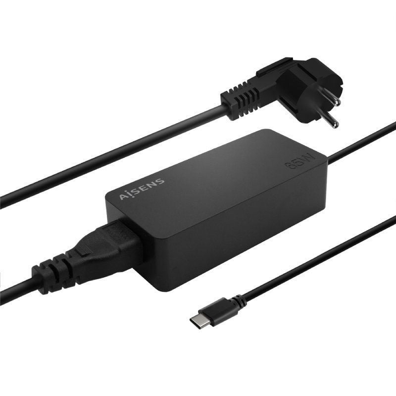 Carregador para Computador Portátil Aisens Asch-1pd65d-bk / 1xusb Type-c / 65W