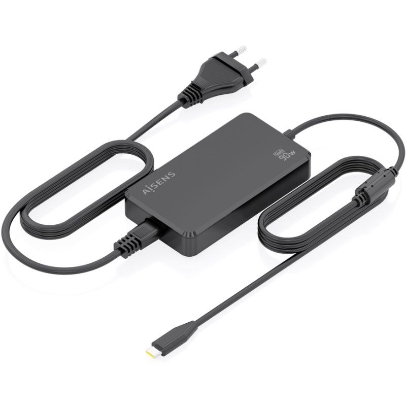 Carregador de Secretária Aisens Gan Asch-1pd90d069-bk / 1xusb Type-c / 90W