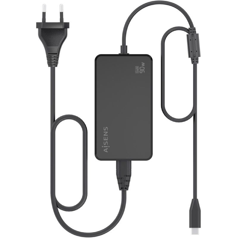 Carregador de Secretária Aisens Gan Asch-1pd90d069-bk / 1xusb Type-c / 90W