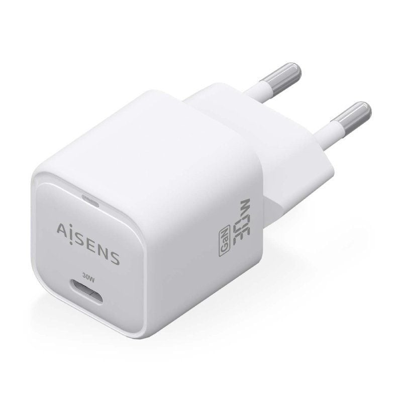 Carregador de Parede Gan Aisens Asch-30w1p018-w / 1xusb Type-c / 30W