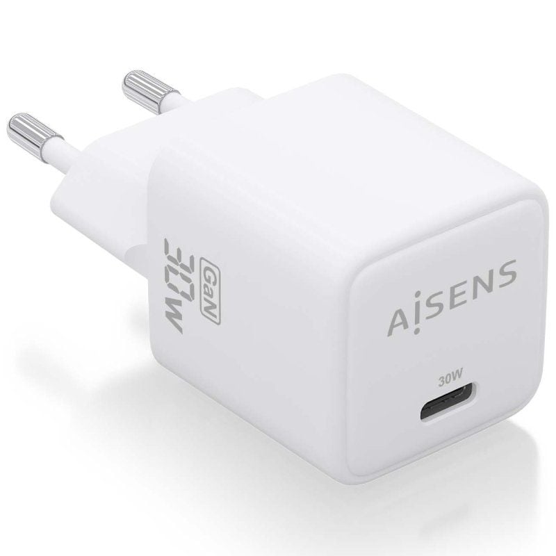 Carregador de Parede Gan Aisens Asch-30w1p035-w / 1xusb Type-c / 30W