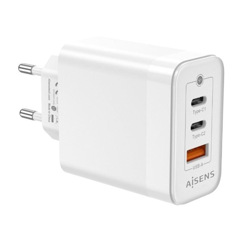 Carregador de Parede Gan Aisens Asch-65w3p007-w / 2xusb Type-c / 1x USB / 65W