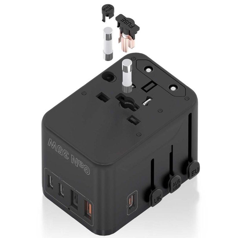 Aisens Asps-2a3c09-bk Carregador de Parede Universal Gan para Viagem / Tomada de Alimentação Univer…