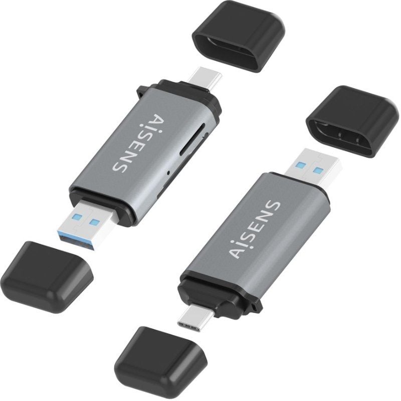 Leitor de Cartões Externo Aisens Ascr-2ac11-gr / USB 3.1