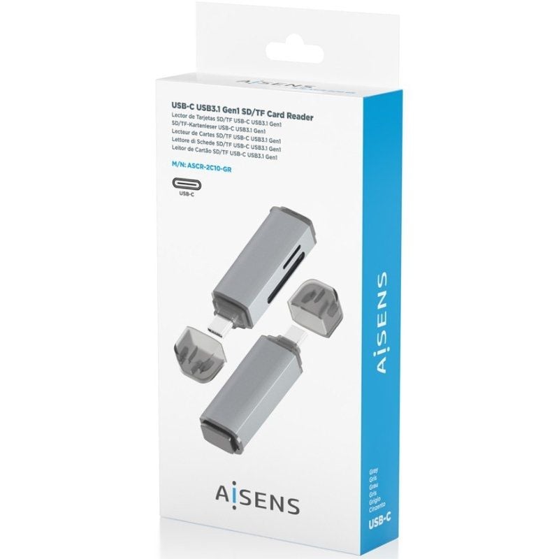 Leitor de Cartões Externo Aisens Ascr-2a09-gr / USB 3.1
