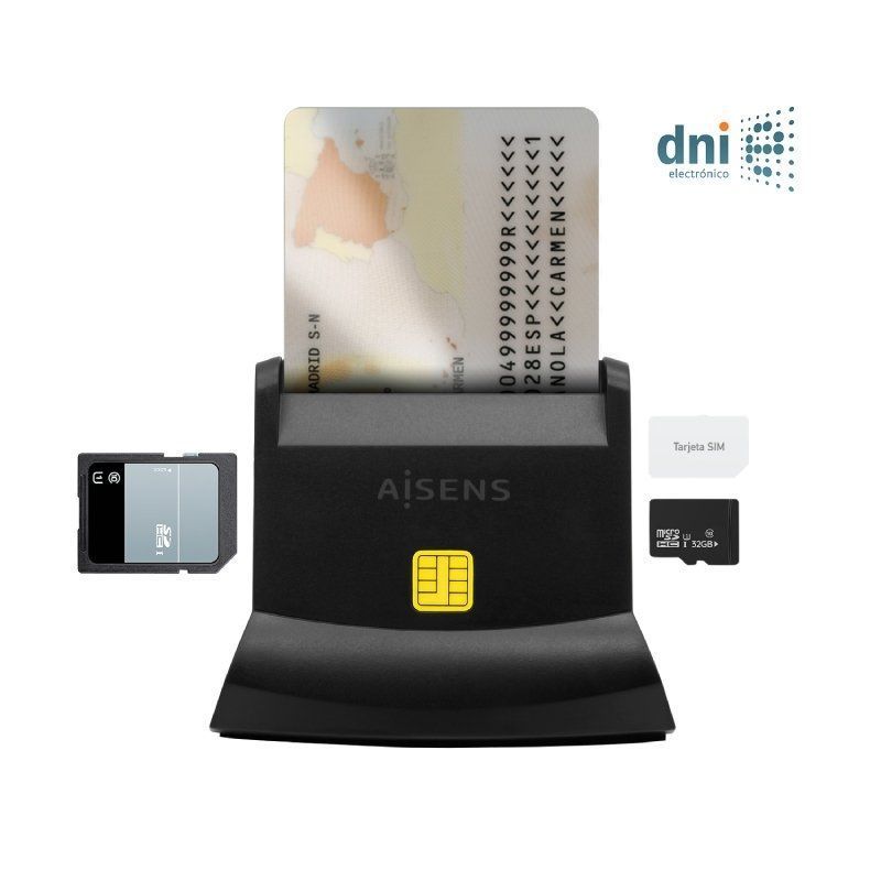 Aisens Ascr-sn04csd-bk / USB Tipo C / Preto