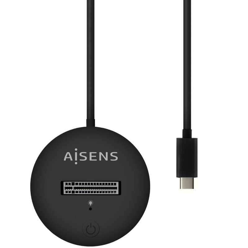 Base de Ligação USB Tipo C para SSD M2 SATA / NVME Aisens Asuc-m2d013-bk / Preto