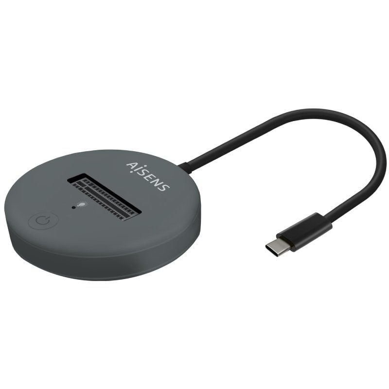 Base de Ligação USB Tipo C para SSD M2 SATA / NVME Aisens Asuc-m2d014-gr / Cinzento