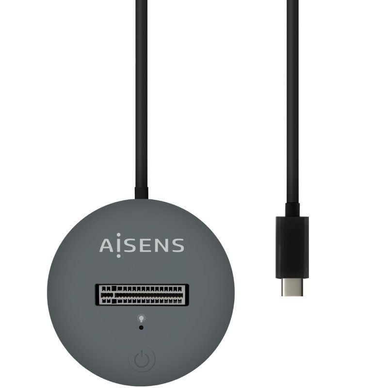 Base de Ligação USB Tipo C para SSD M2 SATA / NVME Aisens Asuc-m2d014-gr / Cinzento