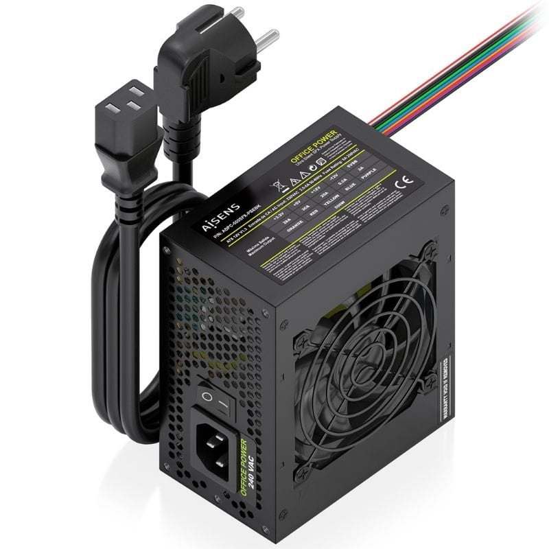Fonte de Alimentação SFX Aisens Aspc-500sfx-psebk / 500 W / Ventilador de 8 Cm
