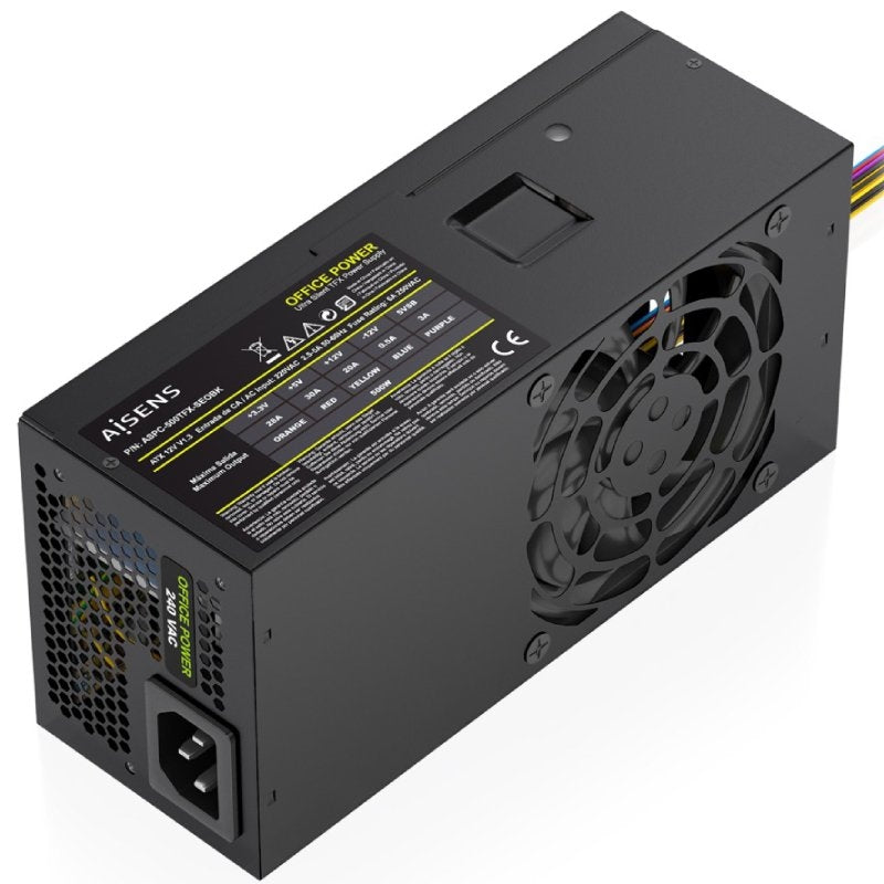 Fonte de Alimentação TFX Aisens Aspc-500tfx-seobk / 500 W / Ventilador de 8 Cm