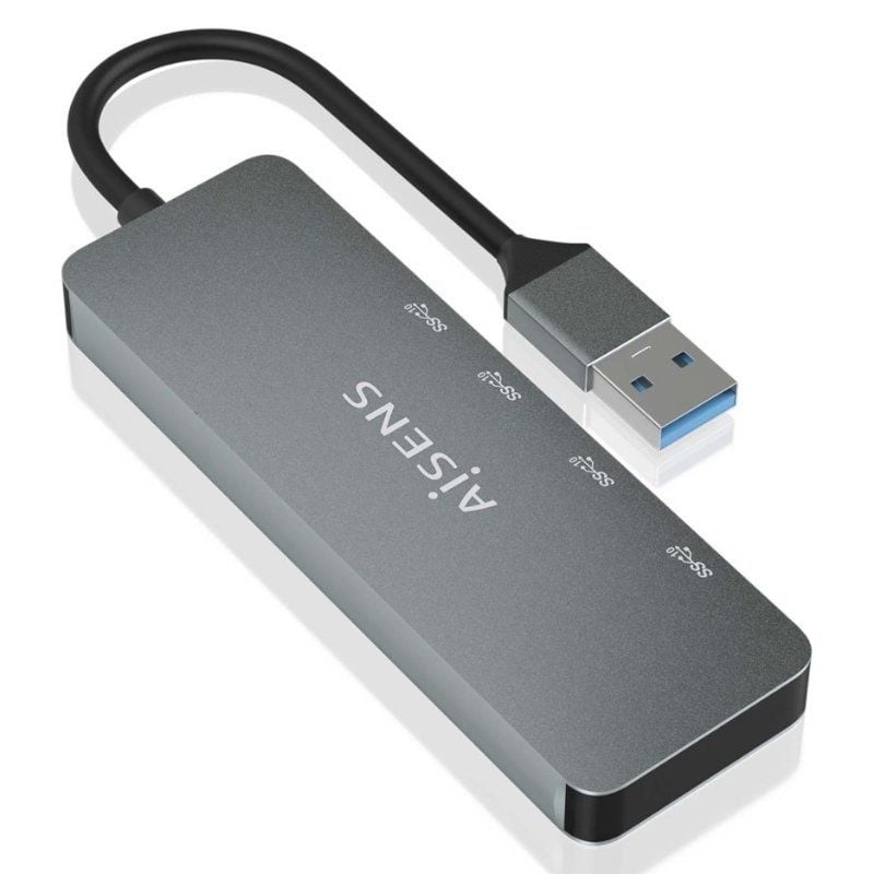 Concentrador USB 3.2 Aisens A106-0696 / 2xusb / 2xusb Type-c / Cinzento