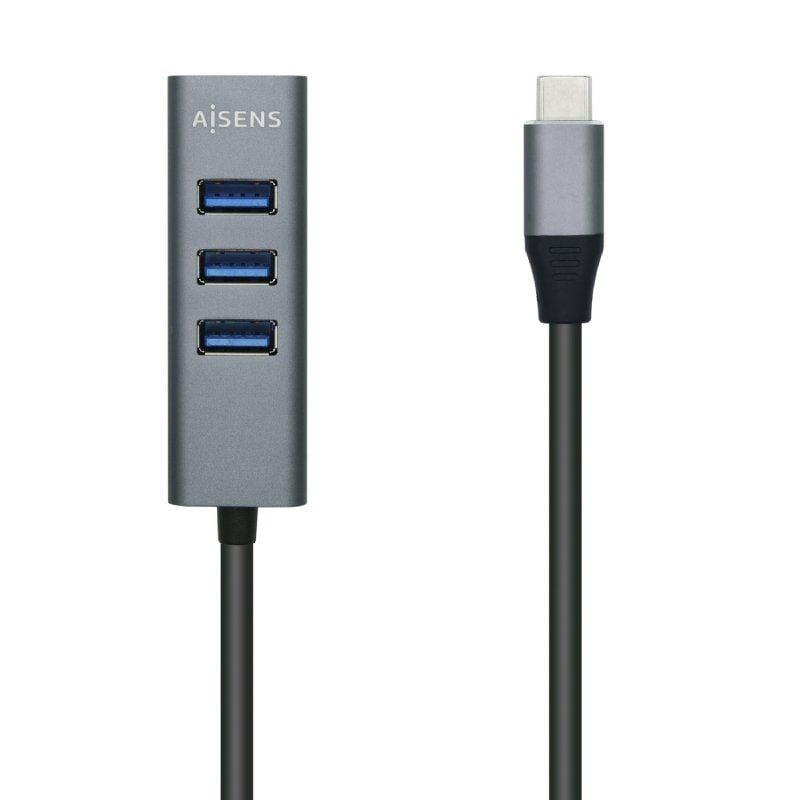 Hub USB Tipo C Aisens A109-0508 / 4xusb
