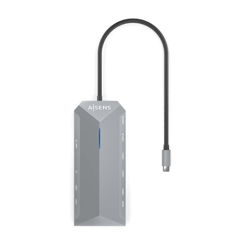 Base de Ligação USB Tipo C Aisens Asuc-12p005-gr / 2xhdmi / 3xusb / 2xusb Tipo C / 1xrj45 / 1xáudio…