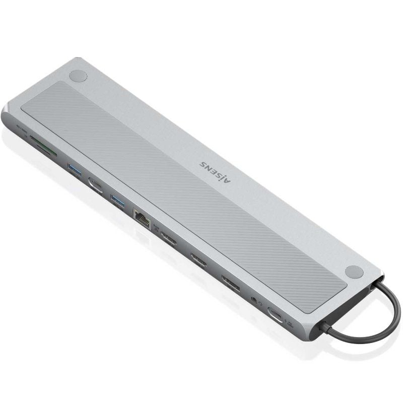 Base de Ligação USB Tipo C Aisens Asuc-12p020-gr / 2xhdmi / 3xusb / 1xusb Tipo C / 1xrj45 / 1xdispl…