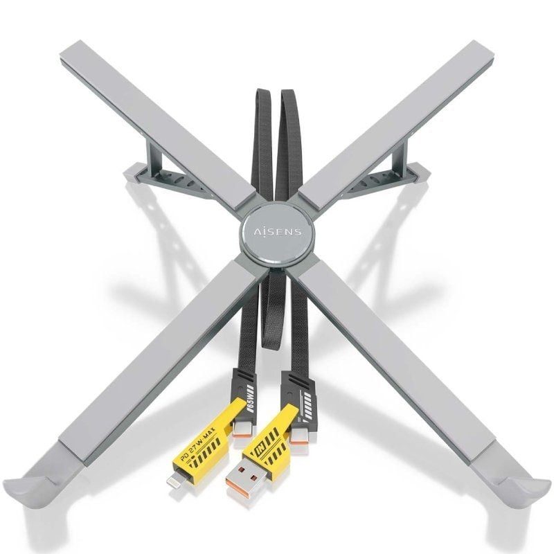 Suporte de Mesa - Base de Ligação USB Tipo C Aisens Asuc-4p021-gr / 2xusb / 1xusb Tipo C / 1xusb Ti…