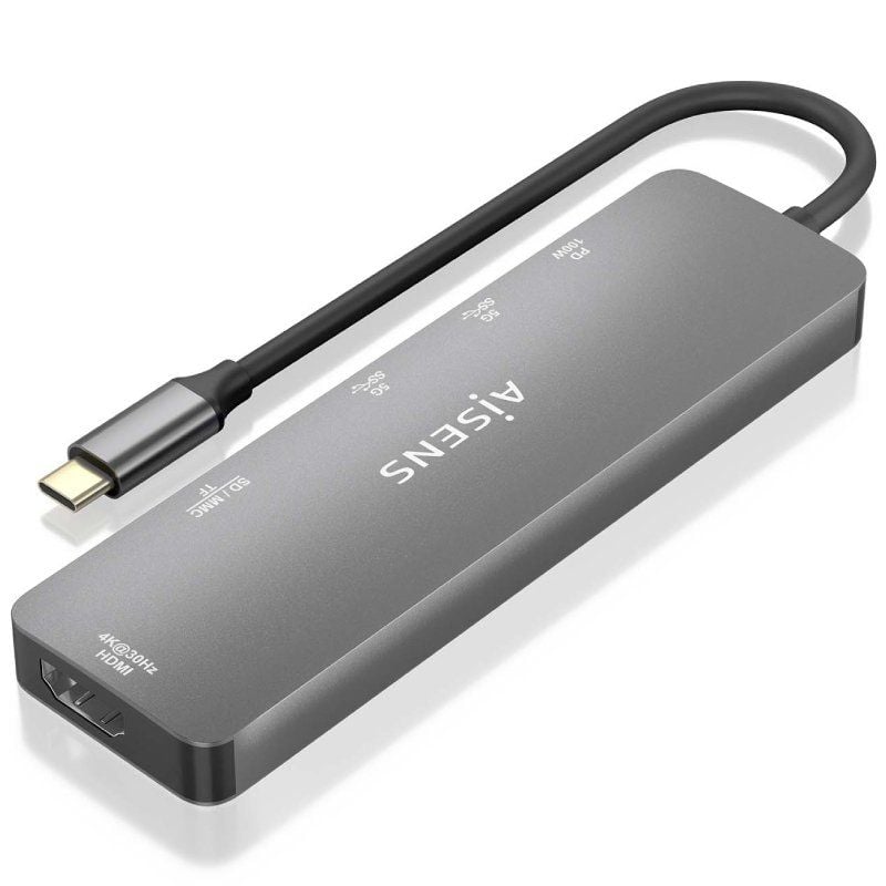 Base de Ligação USB Tipo C Aisens Asuc-6p016-gr / 1xhdmi / 2xusb / 1xleitor de Cartões / 1xusb Tipo…