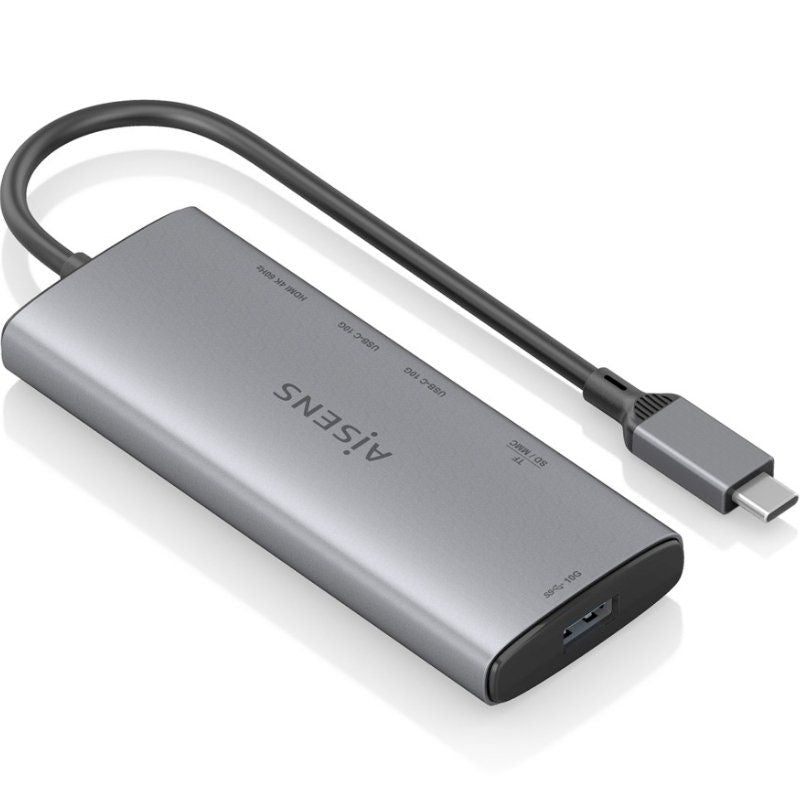 Base de Ligação USB Tipo C Aisens Asuc-6p029-gr / 1xhdmi / 1xusb / 2xusb Tipo C / 1xleitor de Cartõ…