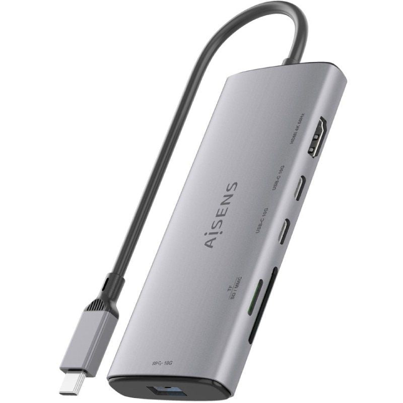 Base de Ligação USB Tipo C Aisens Asuc-6p029-gr / 1xhdmi / 1xusb / 2xusb Tipo C / 1xleitor de Cartõ…