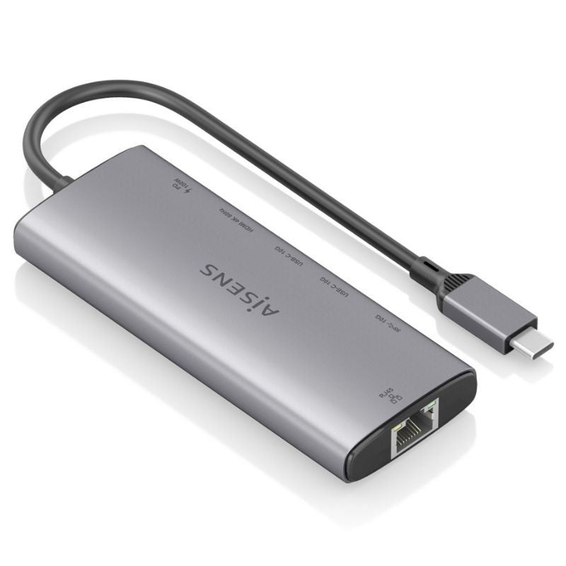 Base de Ligação USB Tipo C Aisens Asuc-6p030-gr / 1xhdmi / 1xusb / 2xusb Tipo C / 1xrj45 / 1xusb Ti…