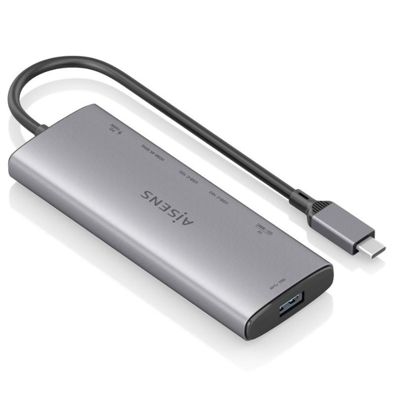Base de Ligação USB Tipo C Aisens Asuc-7p031-gr / 1xhdmi / 1xusb / 2xusb Tipo C / 1xleitor de Cartõ…