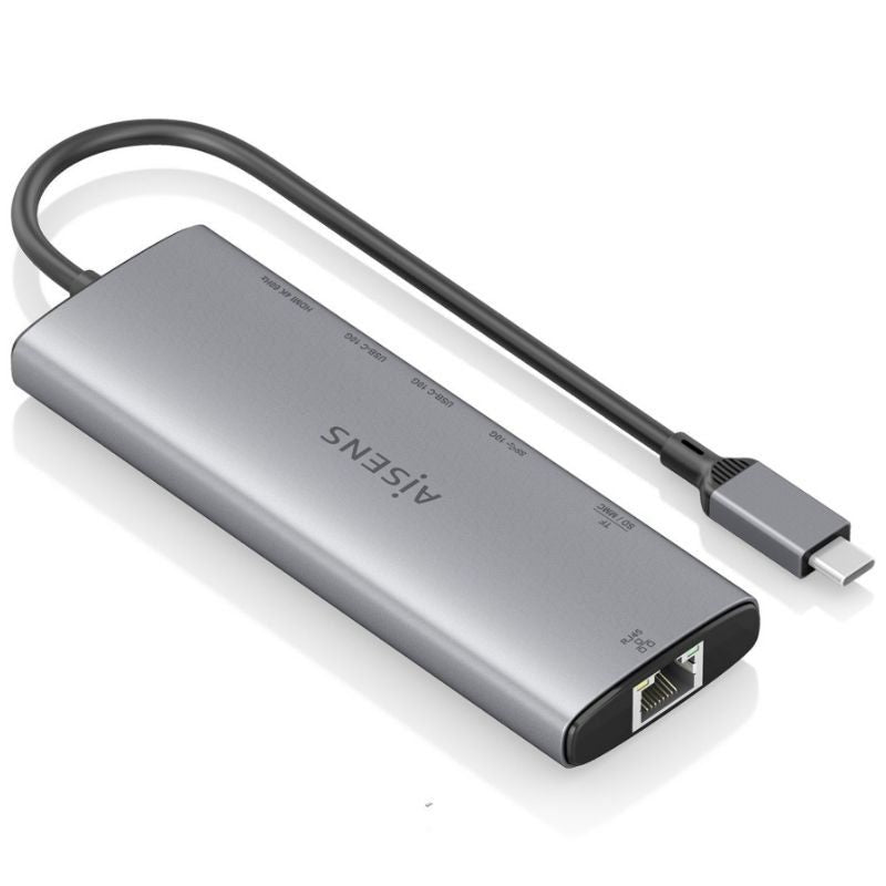 Base de Ligação USB Tipo C Aisens Asuc-7p032-gr / 1xhdmi / 1xusb / 2xusb Tipo C / 1xrj45 / 1xleitor…