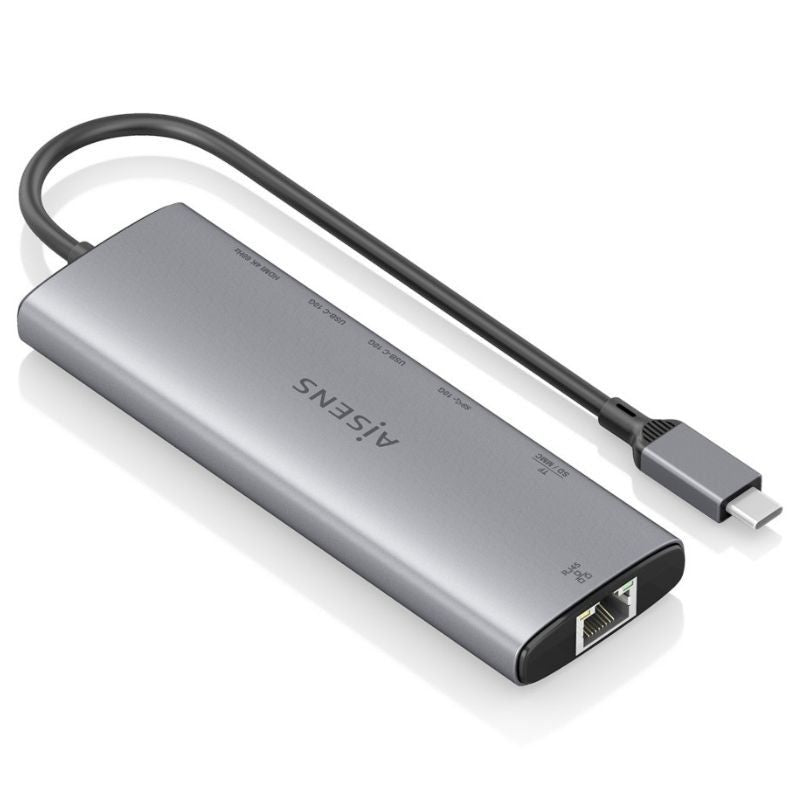 Base de Ligação USB Tipo C Aisens Asuc-8p033-gr / 1xhdmi / 1xusb / 2xusb Tipo C / 1xrj45 / 1xleitor…